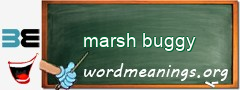 WordMeaning blackboard for marsh buggy